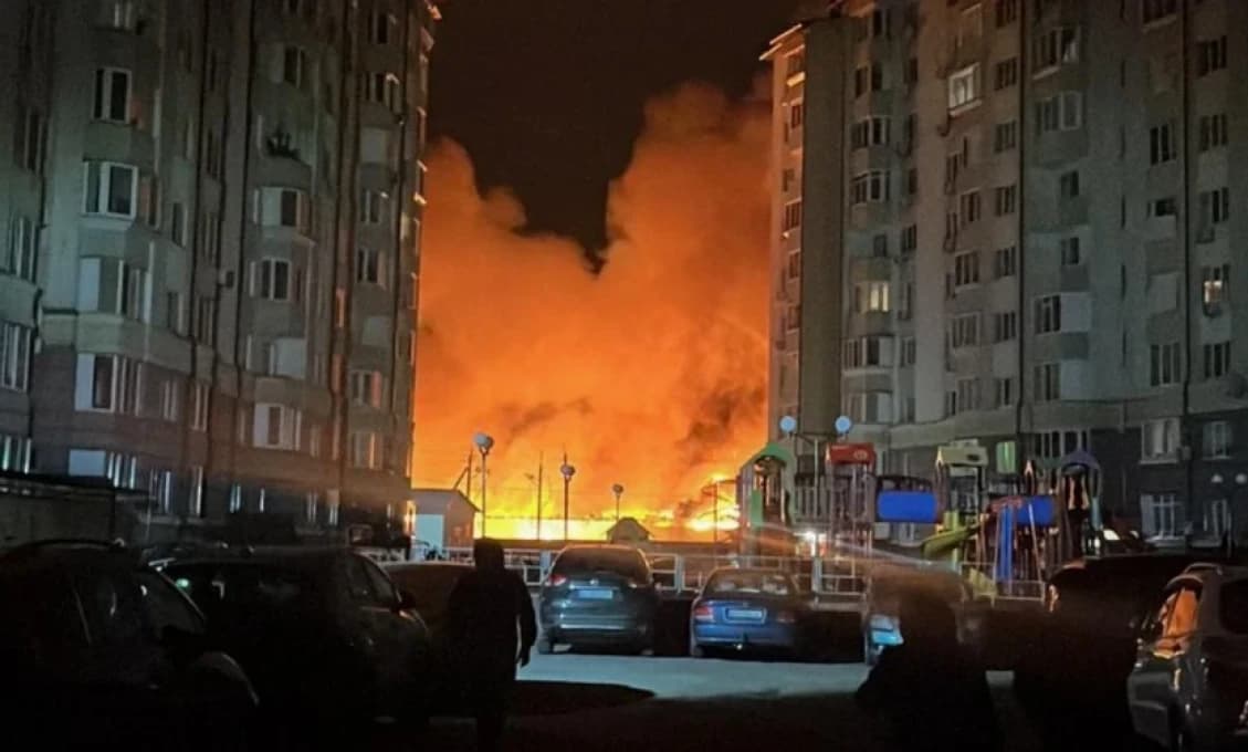 KYJEV V PLAMEŇOCH! Masívny ruský útok na západnú Ukrajinu (FOTO)