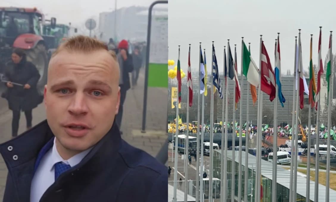 Mazurek o protestoch farmárov: Leyenovej demokracia v praxi – extra dávka slzného plynu!