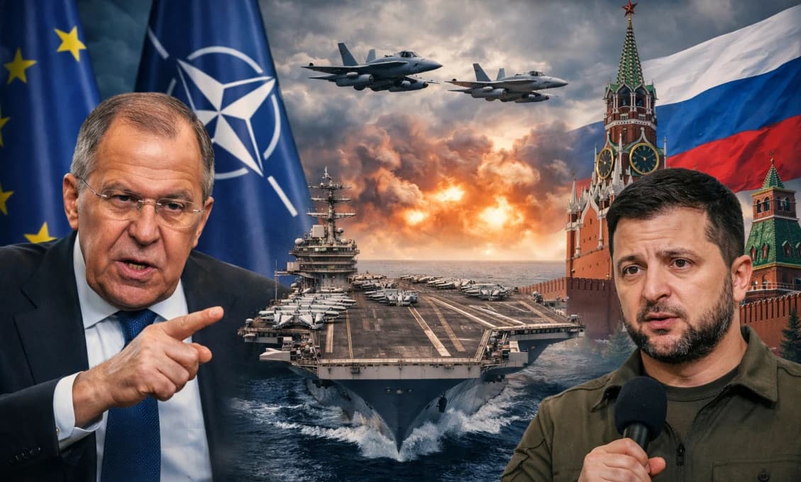 Hlavná téma zahraničných médií 12. februára: Lavrov ostro kritizoval NATO, Pentagon pripravuje lietadlovú loď a Zelenskyj sa obrátil na Rusko