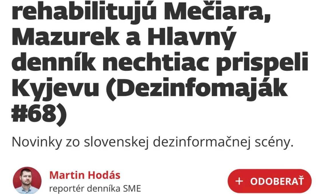Zamieril aj Hodás. Chlapci, proti vetru sa nepíše!