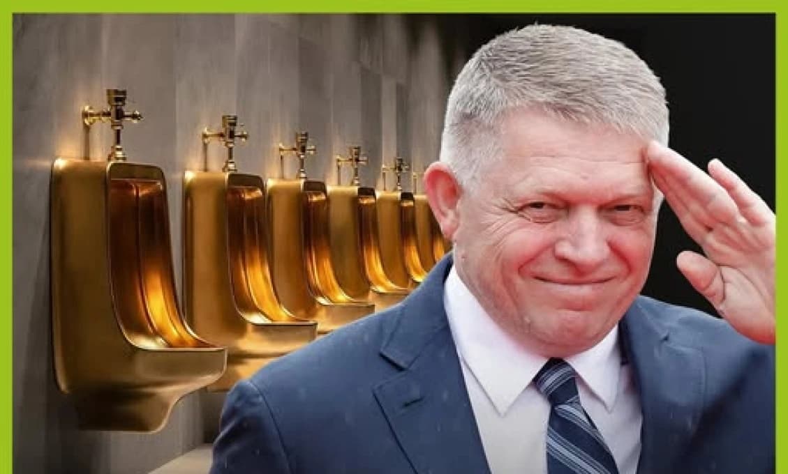 Hlas ľudu: Bajo Holečková objavila Ficove zlaté pisoáre