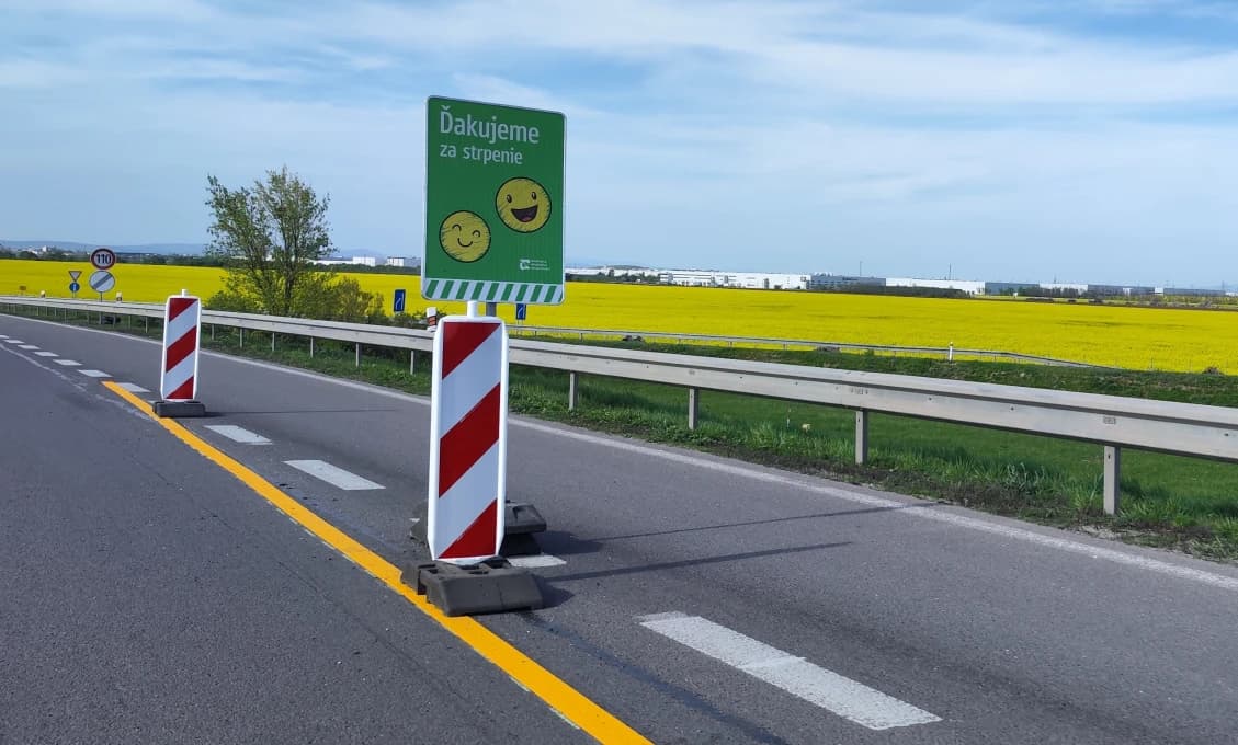 Obmedzenia na rýchlostnej ceste R1 potrvajú zhruba dva mesiace