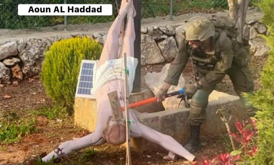 ODPORNÉ! Izraelskí vojaci zničili sochu Ježiša Krista