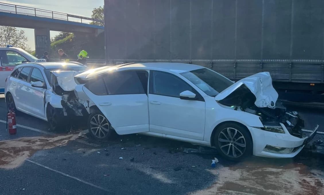 AKTUÁLNE Hromadná nehoda na D1 pri Senci! (FOTO)