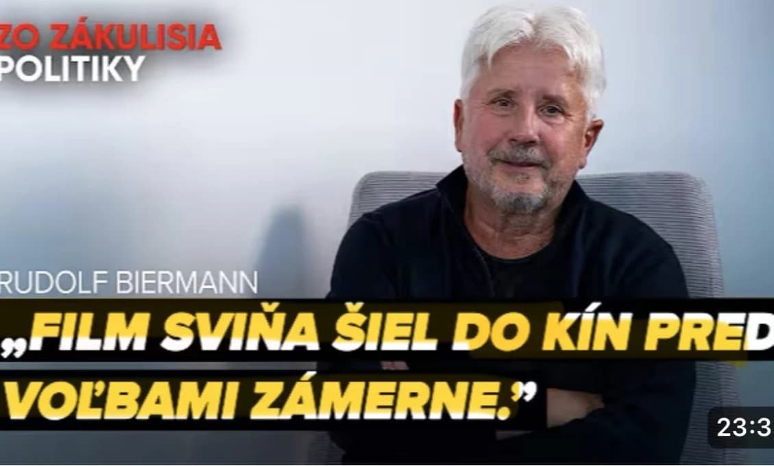 FILM SVIŇA AKO NÁSTROJ PROPAGANDY? Režisér Biermann vyšiel s pravdou von. Zopakuje Matovič fintu? (VIDEO)