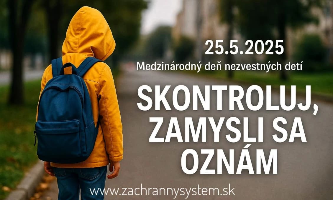 Medzinárodný deň nezvestných detí pripomína dôležitosť prevencie (VIDEO)