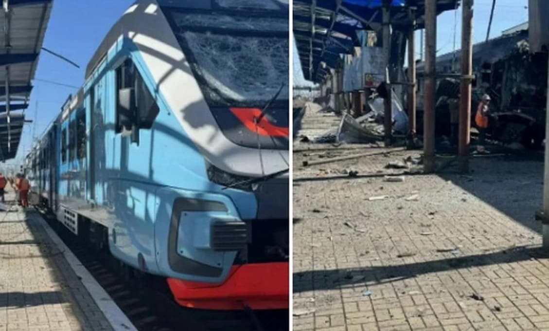 Mŕtvi a ranení civilisti! Ukrajina zaútočila na vlak na Kryme a autobus v DĽR (FOTO)
