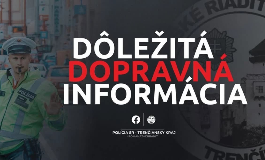 VODIČI POZOR! Diaľnica D1 pri Ilave je neprejazdná, tvorí sa kolóna