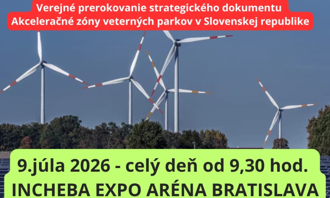 Boj proti veterným elekrárňam pokračuje: Vytýčili nový termín verejného prerokovania!