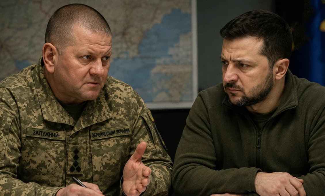 ZELENSKYJ V PANIKE! Zalužný bude kandidovať za prezidenta. Banková ho odhovára