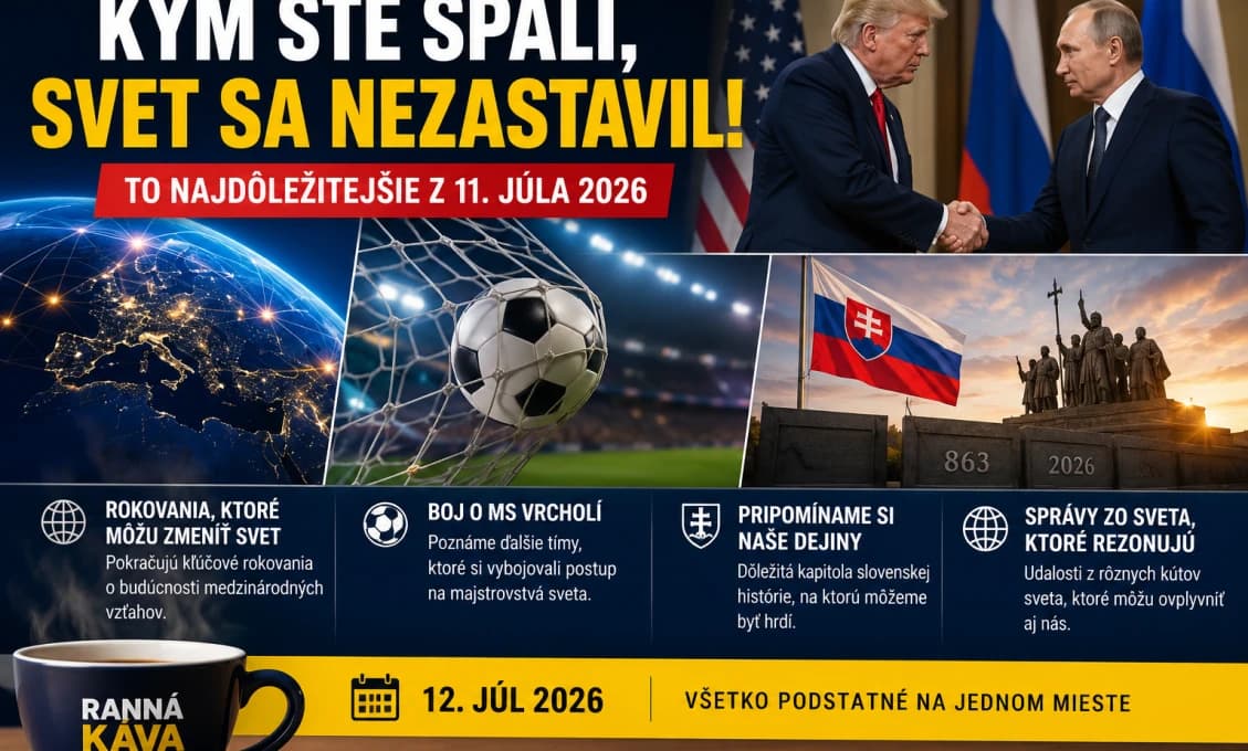Ranná káva s HD: Kým ste spali, svet sa nezastavil! TOTO sú udalosti, ktoré musíte poznať