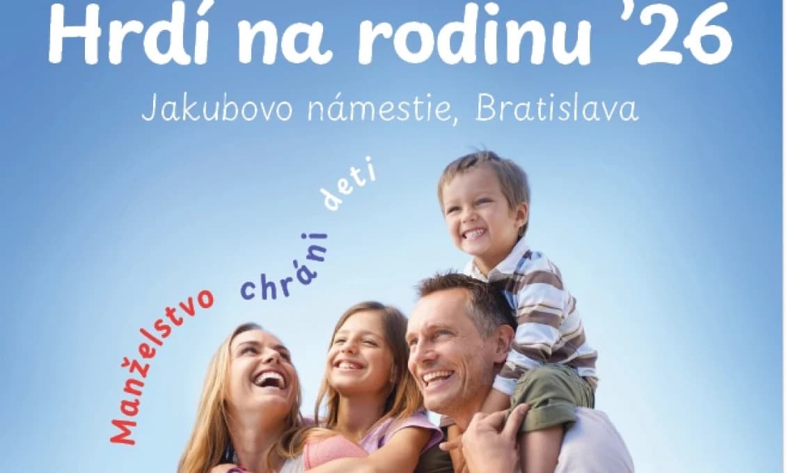 V sobotu buďme Hrdí na rodinu: ďakovná omša o 12,30, pochod od 15,00 (VIDEO)