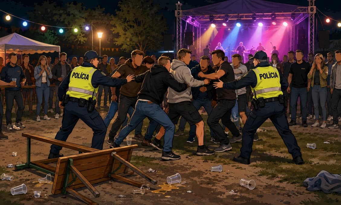 HROMADNÁ BITKA NA OSLAVÁCH! Zranilo sa viacero ľudí, policajt skončil v nemocnici
