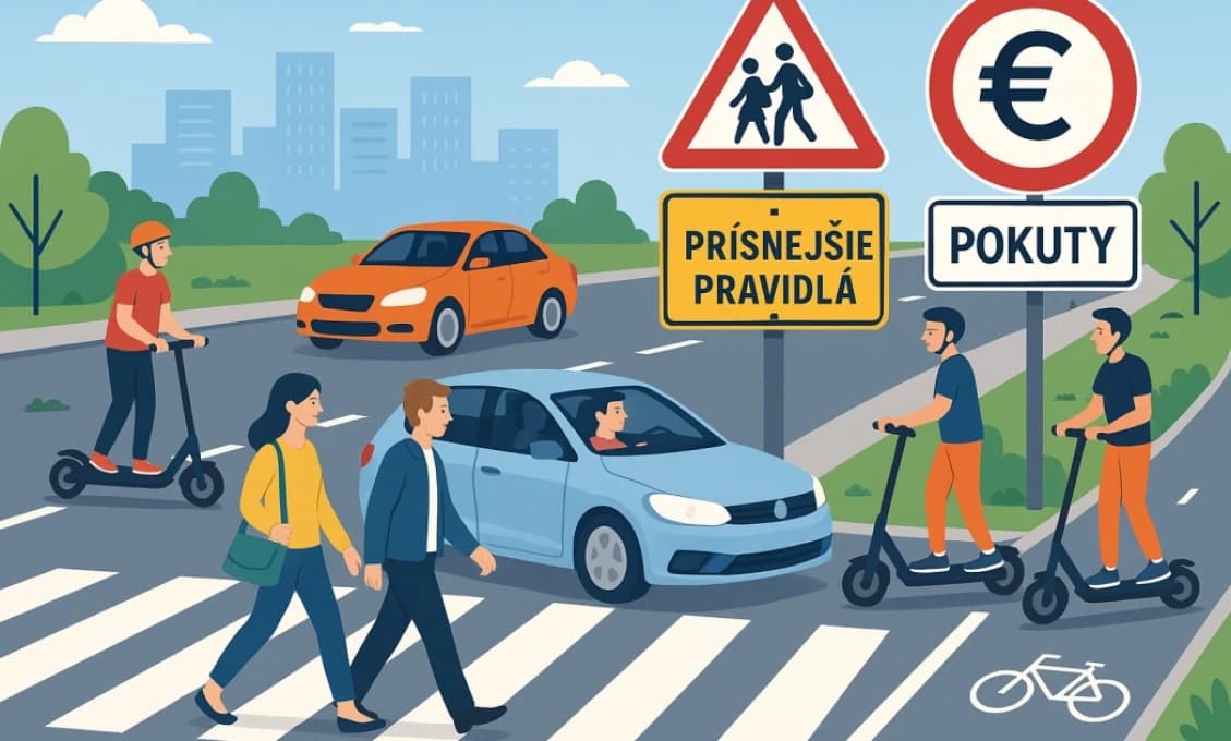 OBROVSKÉ ZMENY NA CESTÁCH! Pocítia ich vodiči, chodci, cyklisti, taxikári, no najviac asi kolobežkári