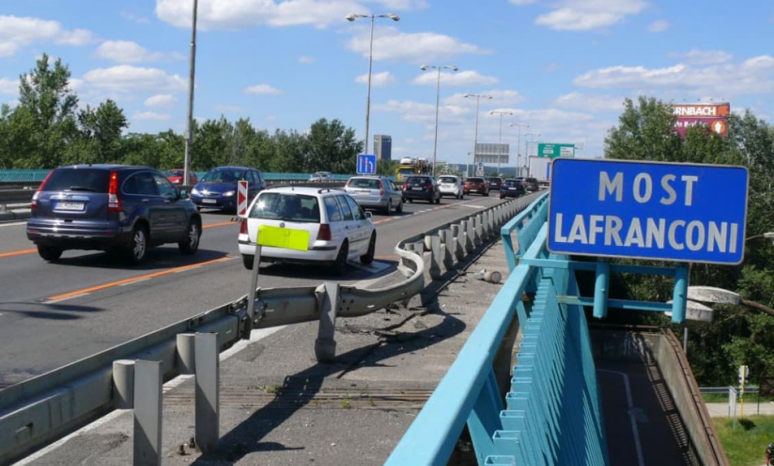 Most Lafranconi bude mať väčšiu kapacitu, pribudne plnohodnotný tretí pruh v smere do Mlynskej doliny