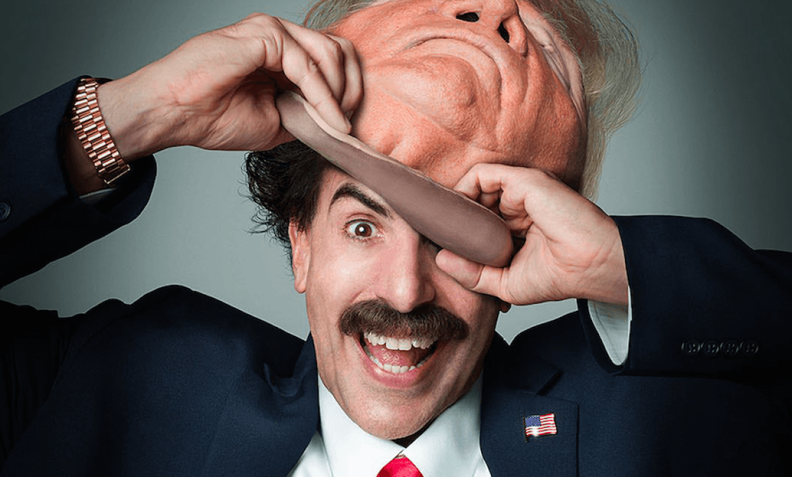 Borat napálil Trumpovho právnika: Ruka v nohaviciach!