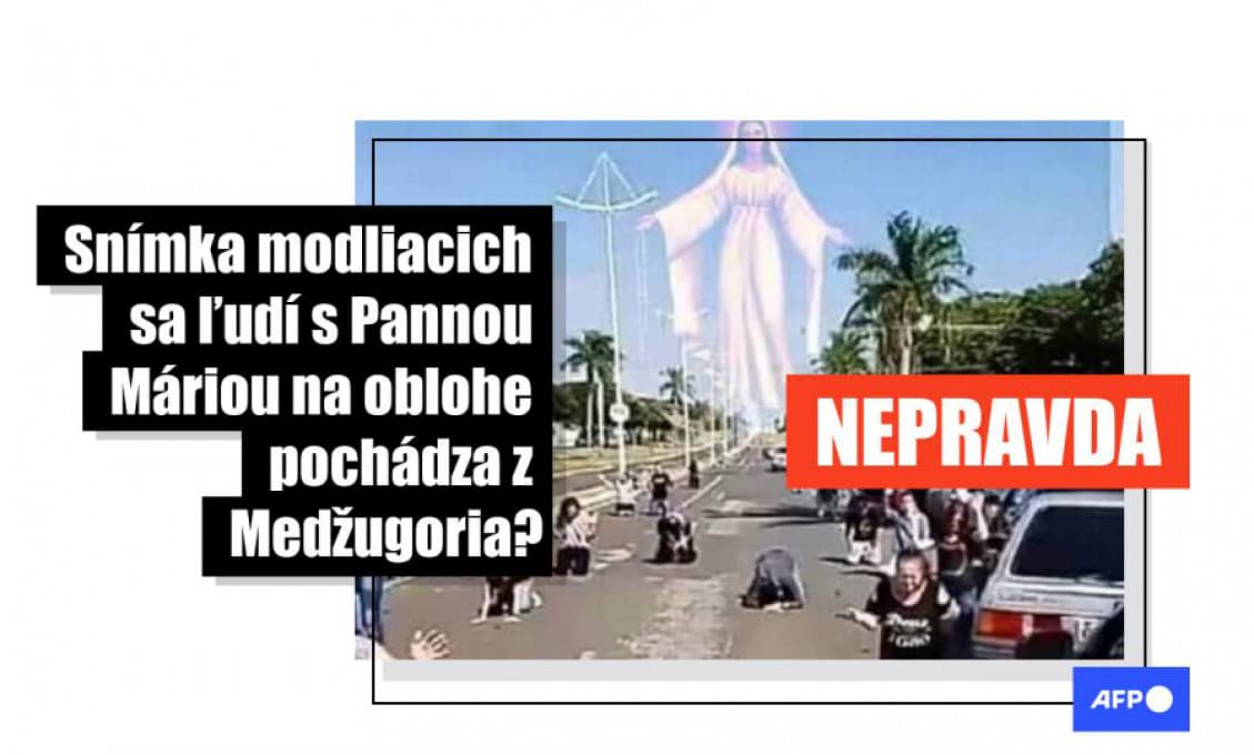 Ľudia sa modlili v Brazílii, nie v Medžugorí a nezjavila sa Panna Mária. Ide vraj o hoax