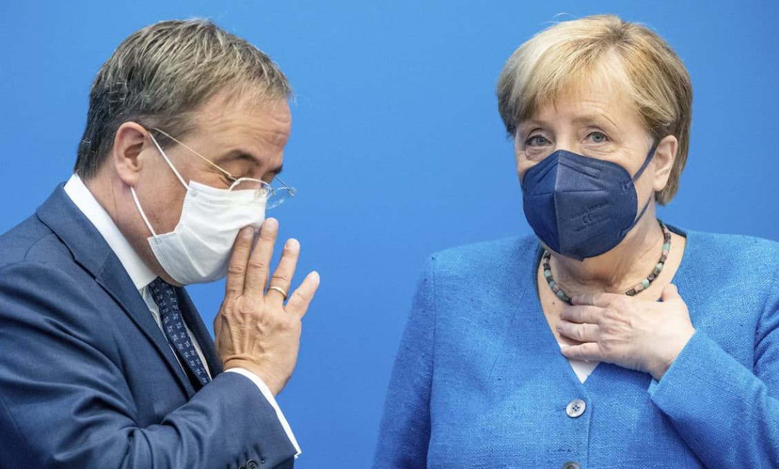 Merkelová vyzvala pred voľbami na podporu CDU a Lascheta ako budúceho kancelára
