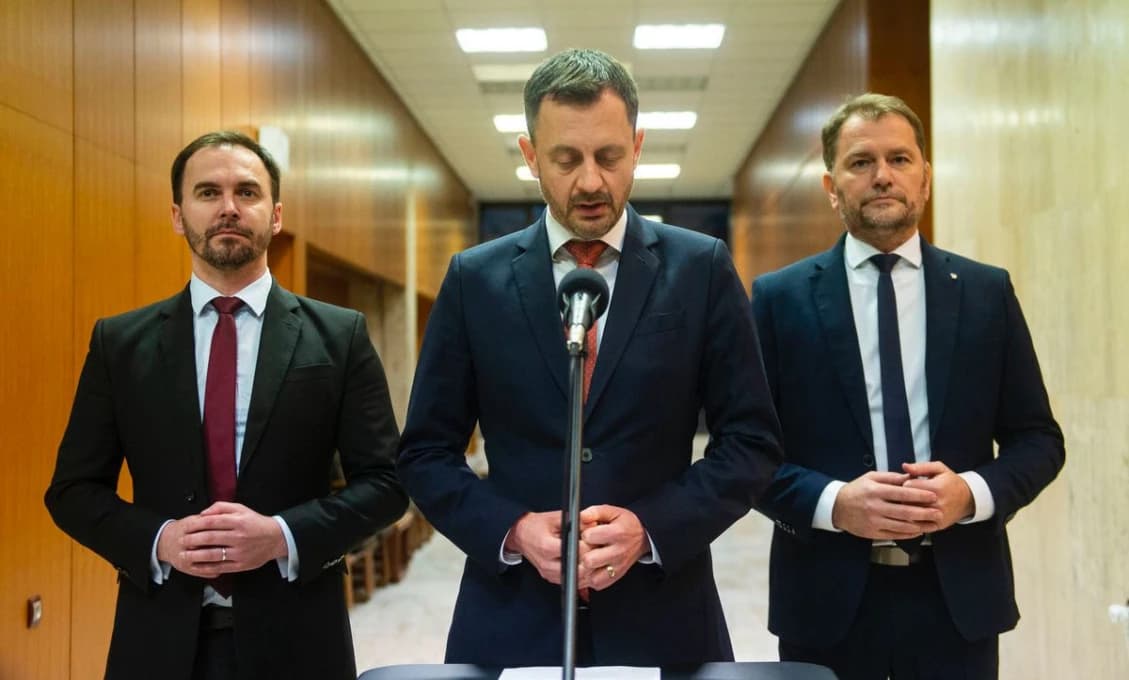 Hlas ľudu: OĽaNO umiera a traja funebráci trúchlia nad jeho hrobom