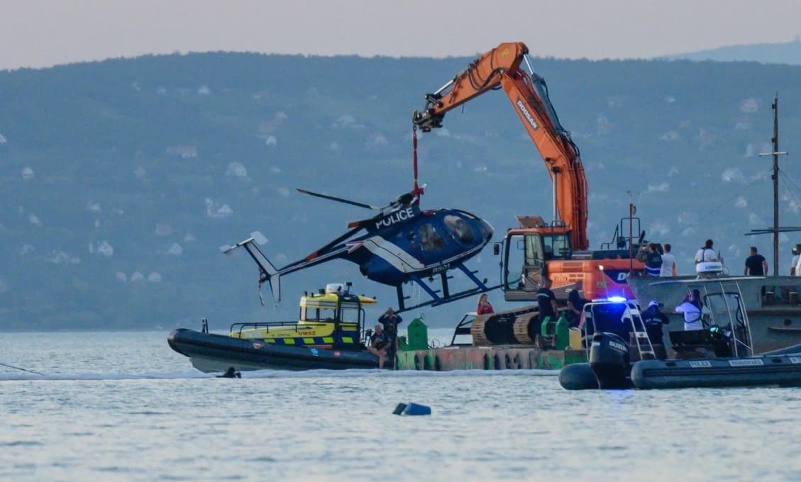 VIDEO! Do Balatonu sa zrútil maďarský policajný vrtuľník