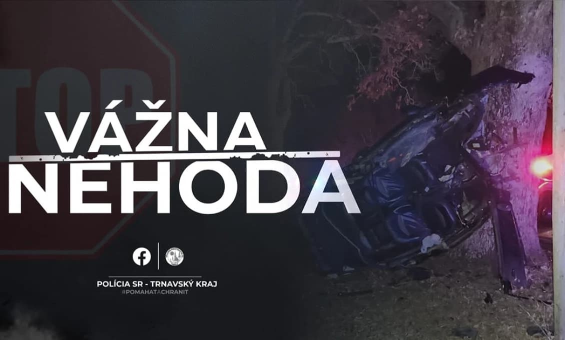VÁŽNA NEHODA! Hlavný ťah z Trnavy je uzavretý. Polícia riadi dopravu