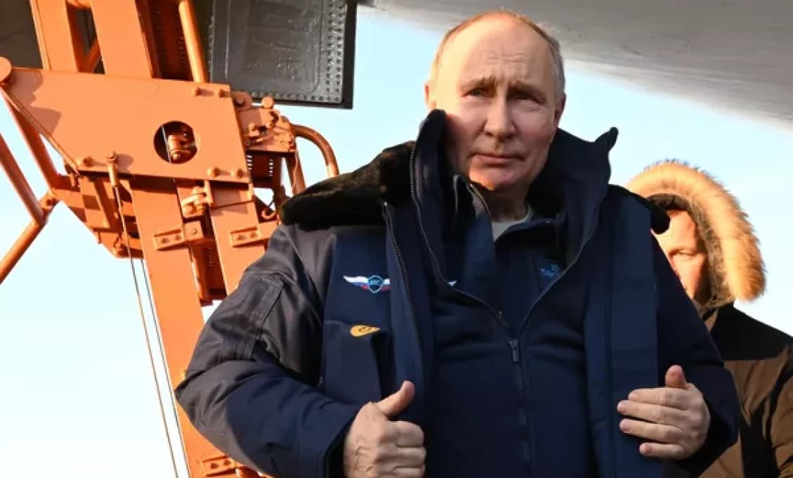 Putinov let na bombardéri Tu-160M
