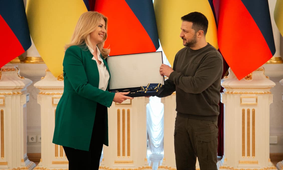 Čaputová dostala ďalšie vyznamenanie... Od Zelenského (FOTO)