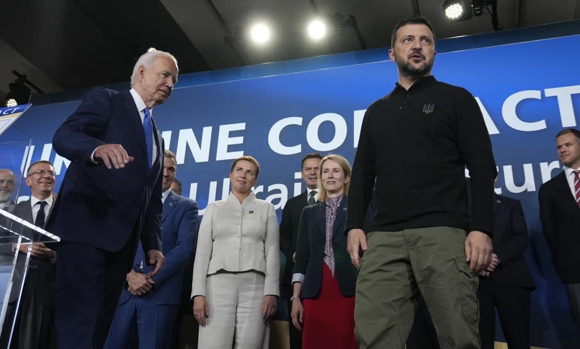 Zelenskyj reagoval na Bidenovo rozhodnutie odstúpiť z volieb