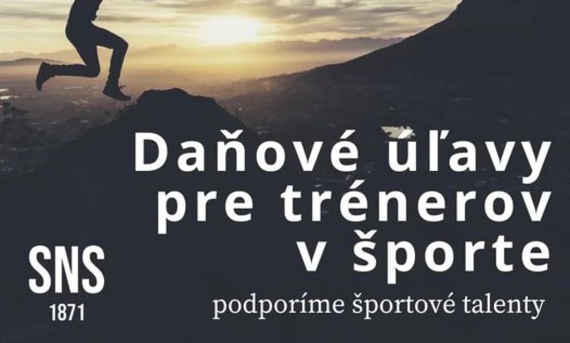 SNS navrhuje daňové úľavy pre trénerov v športe