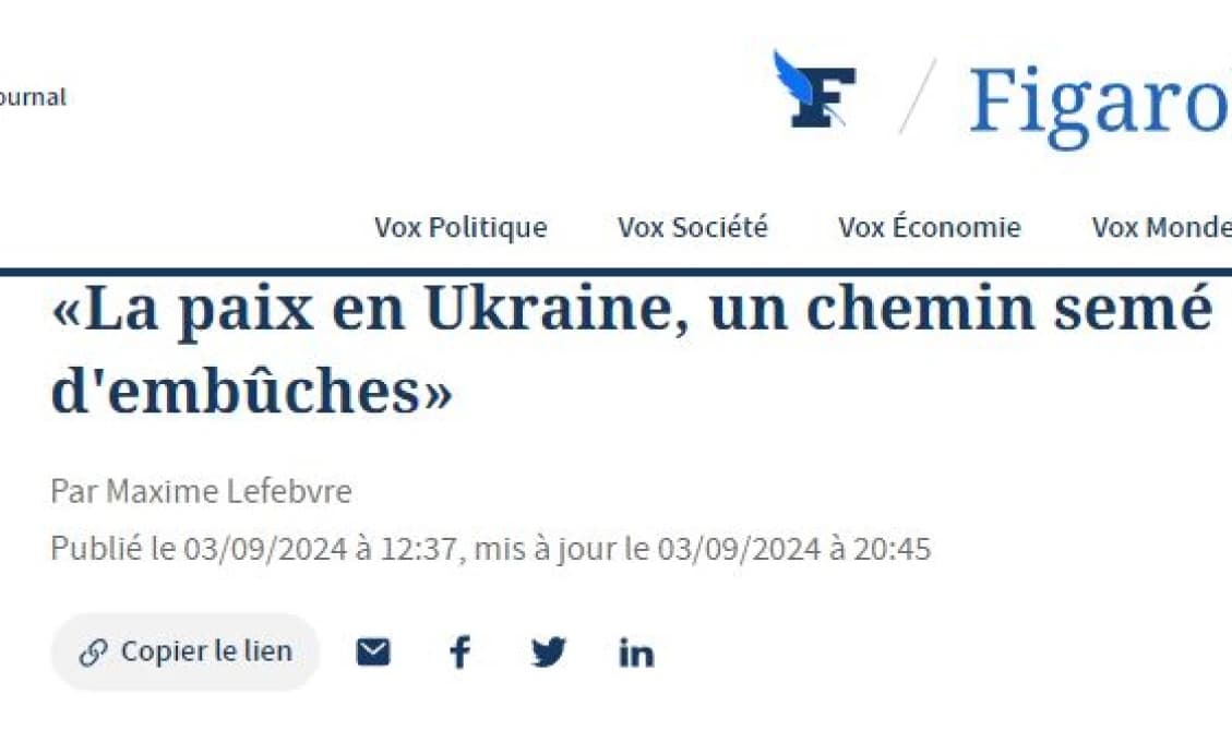 Le Figaro: Je čas začať uvažovať o ukončení konfliktu na Ukrajine