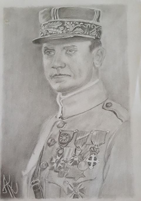 FB stránka M. R. Štefánik, kresba