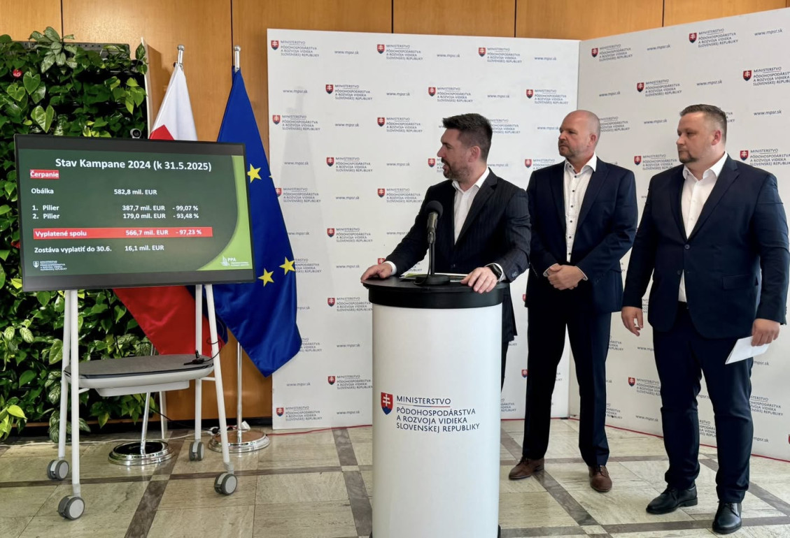 Tlačová konferencia - Minister pôdohospodárstva