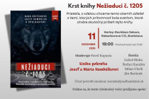 Pozvánka na krsti knihy Nežiaduci č. 1205