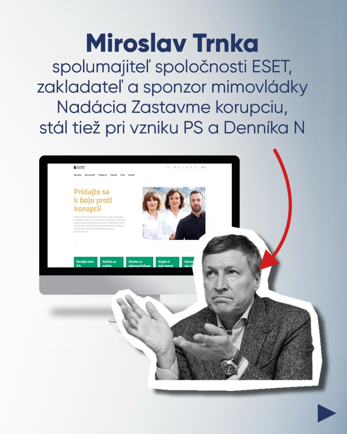 Prepojenia v Zastavme korupciu