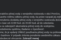 oznam obce Prenčov