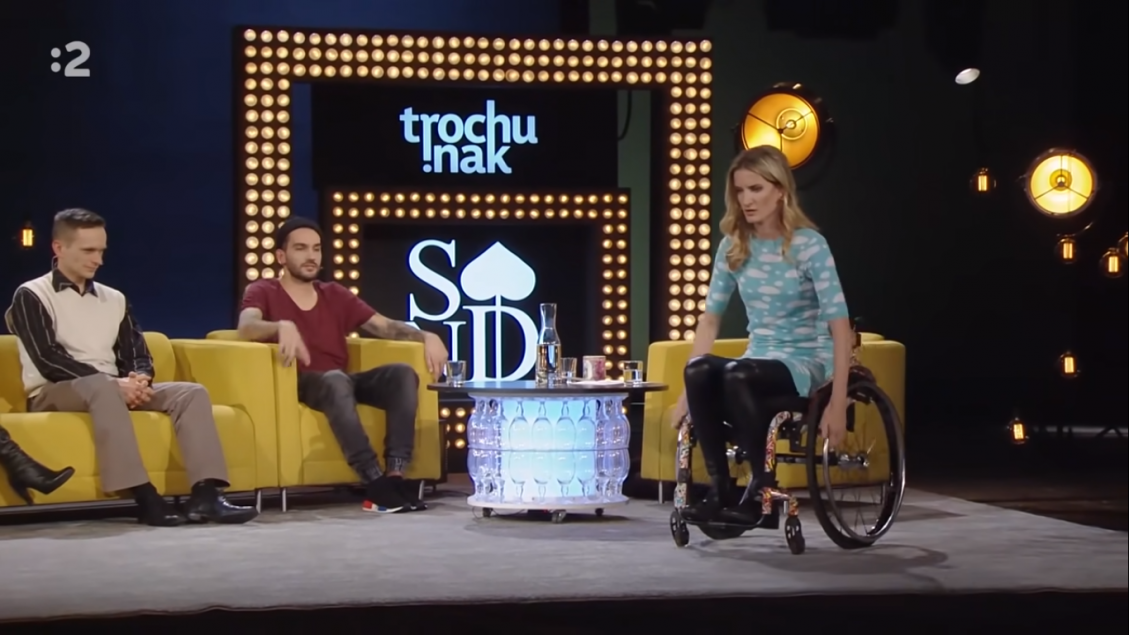 vo svojej talkshow v SND si mala možnosť vyskúšať aj použitie invalidného vozíka