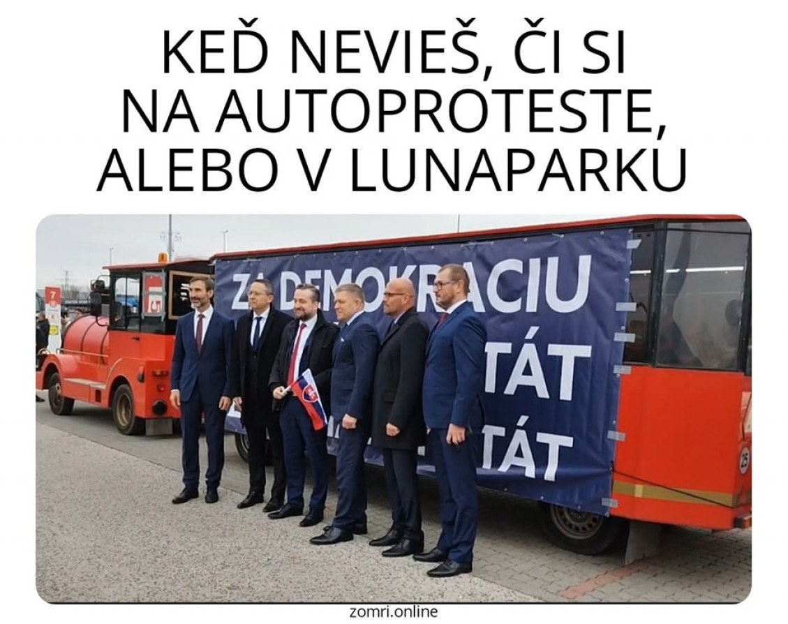 Dostal to "vypapať" aj Smer a ich autoprotest