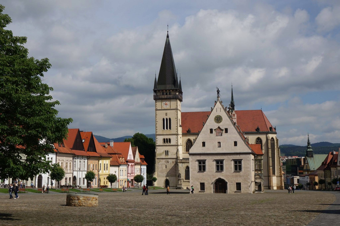 Námestie v najgotickejšom slovenskom meste v Bardejove
