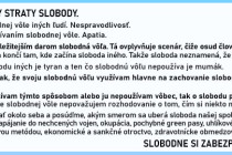 Prvý baner roka 2023 hovorí o slobode