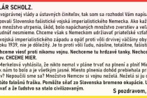 Slovenský podnikateľ píše list nemeckému kancelárovi