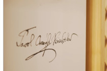 Podpis P. O. Hviezdoslava - nájdete ho v horárni, kde sa narodil Milo Urban a obaja v nej majú svoju expozíciu