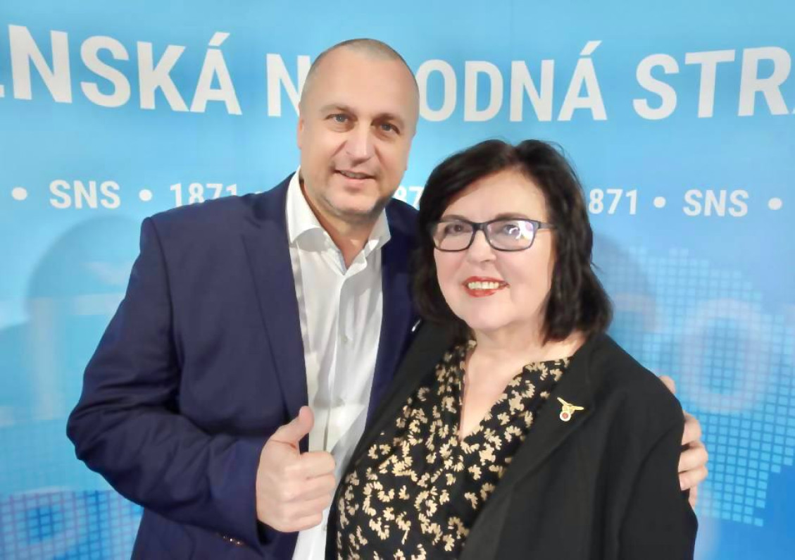 Andrej Danko a Dagmar Kramplová predseda a podpredsedníčka SNS